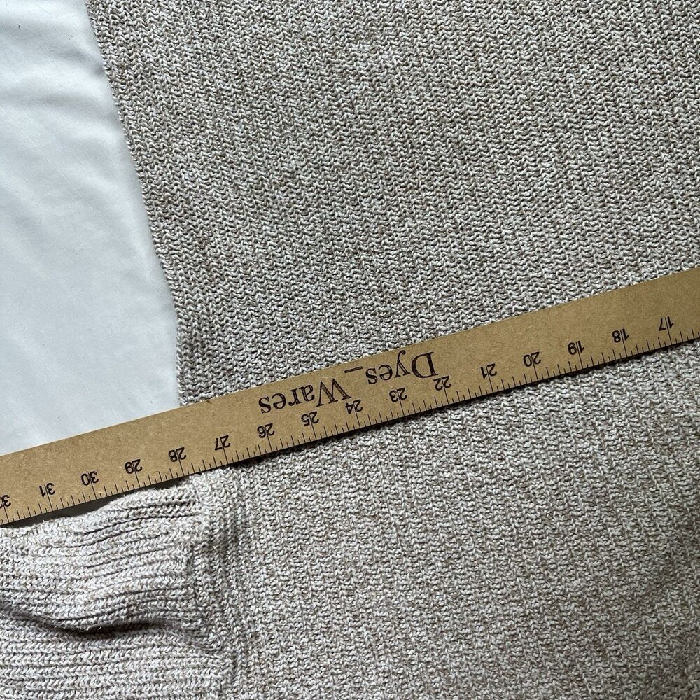 Vintage Eddie Bauer Sweater Mens XL Beige Henley 90s Ribbed Grandpa USA Made - Picture 6 of 10